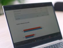 Financial Plan on a Laptop Screen